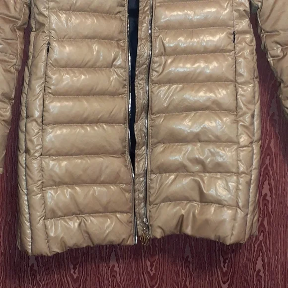 MONCLER PUFFER COAT LONG SLEEVE GOLDISH WOMEN'S SIZE 2 - Picture 6 of 14
